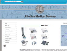 Tablet Screenshot of lifelinemax.com